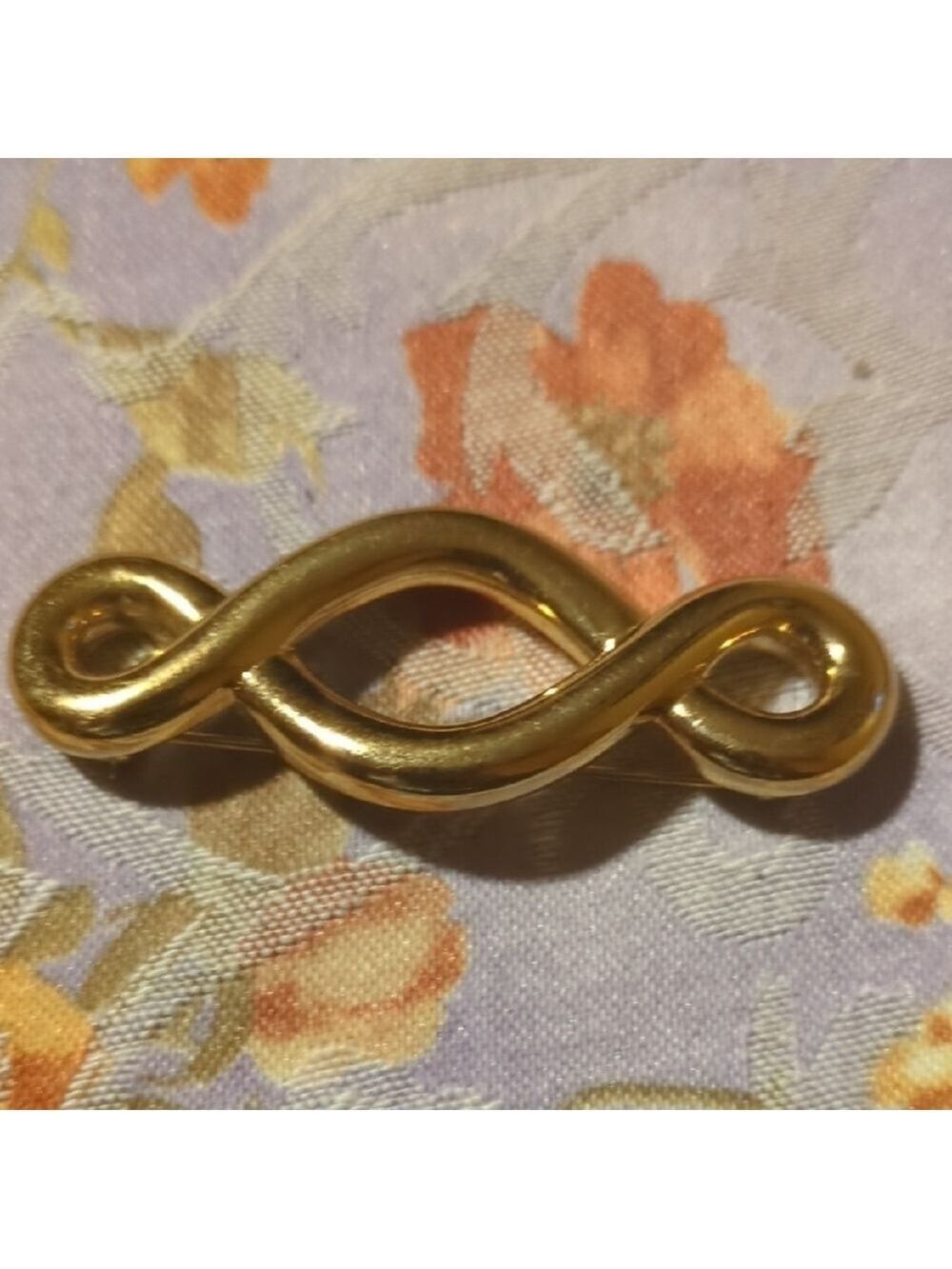 Monet‎ Gold Infinity Brooch